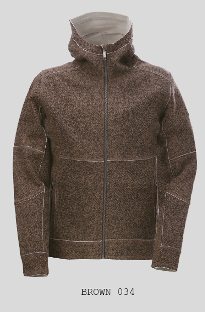 GLAVA “WOOL-LIKE” JACKET WITH HOOD MEN