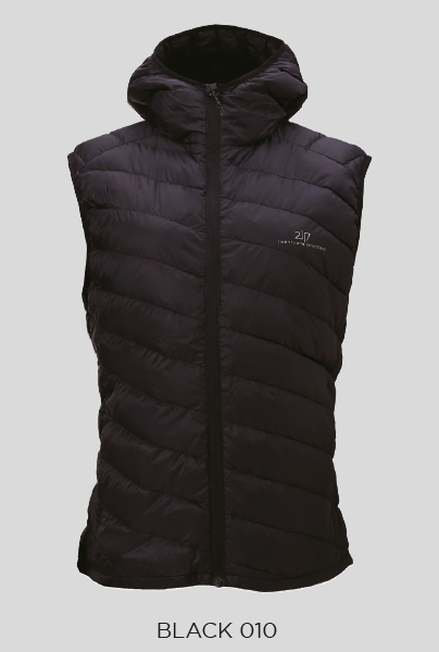 FOLKABO LIGHT DOWN VEST WITH HOOD WOMEN